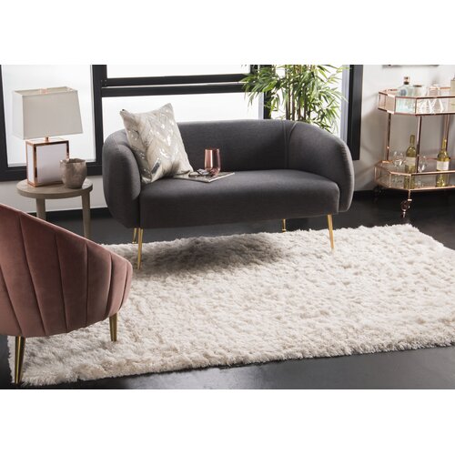 Oakdene Hand-Tufted Polyester Ivory Area Rug