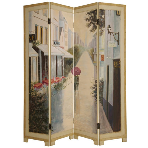 Paris Promenade 4 Panel Room Divider