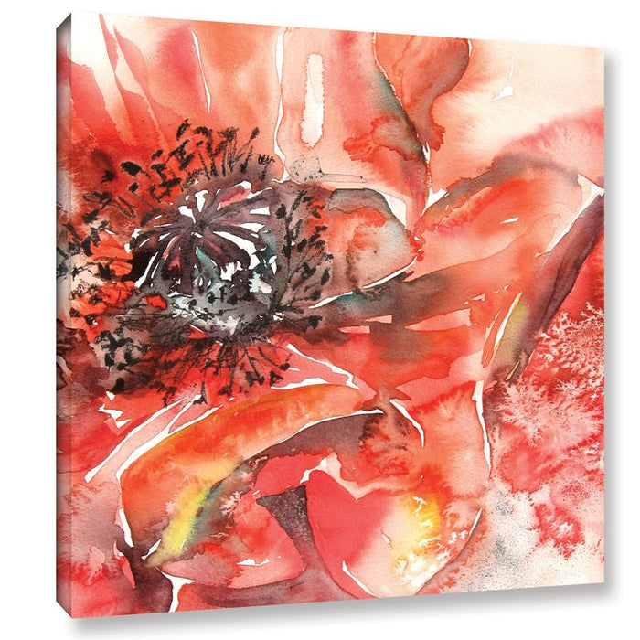 Poppy 2 Painting Print on Wrapped Canvas