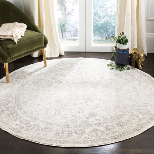 Power Loom Aiken Ivory/Silver Area Rug