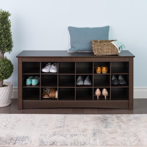 Sybil Storage Bench Color: Espresso