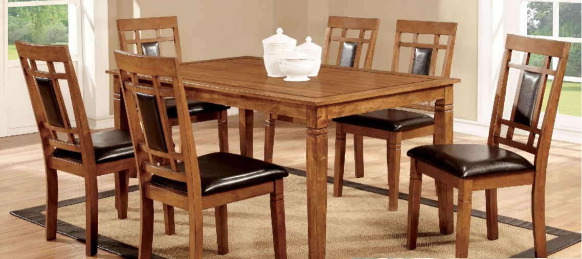 Freeman Oak Dining Table With 6 Chairs