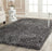 Anna Hand-Tufted/Hand-Hooked Charcoal Area Rug - Size: Square 7'