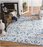 Montelimar Ivory/Blue Area Rug - Size: Rectangle 8' x 10'