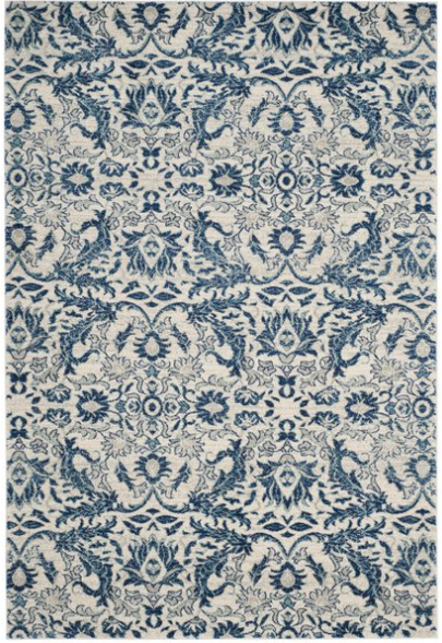 Montelimar Ivory/Blue Area Rug - Size: Rectangle 8' x 10'