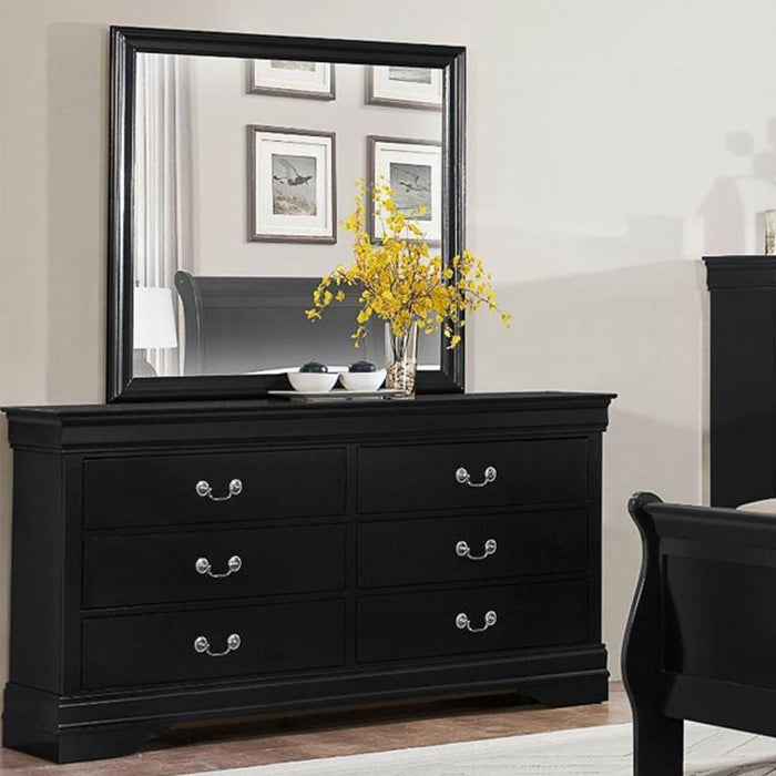 Sleigh Bed, Bedroom Set, Black - @ARFurnitureMart