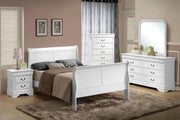 Sleigh Bed, Bedroom Set, White - @ARFurnitureMart