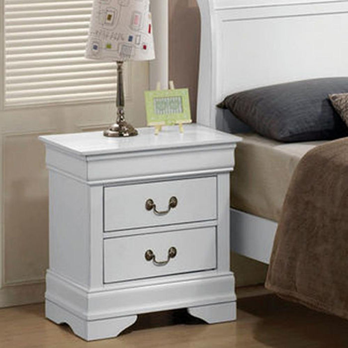 Sleigh Bed, Bedroom Set, White - @ARFurnitureMart