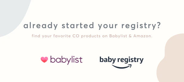 Find us on Babylist & Amazon