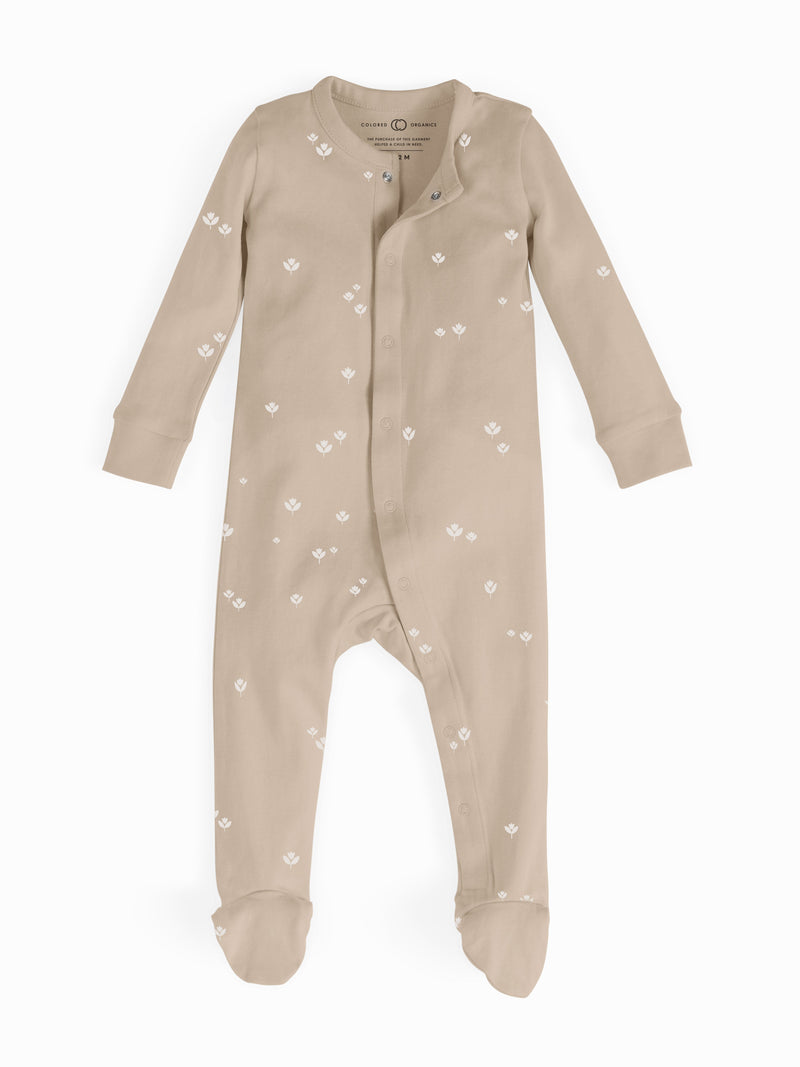 Organic Baby Skylar Footed Sleeper | Colored Organics®