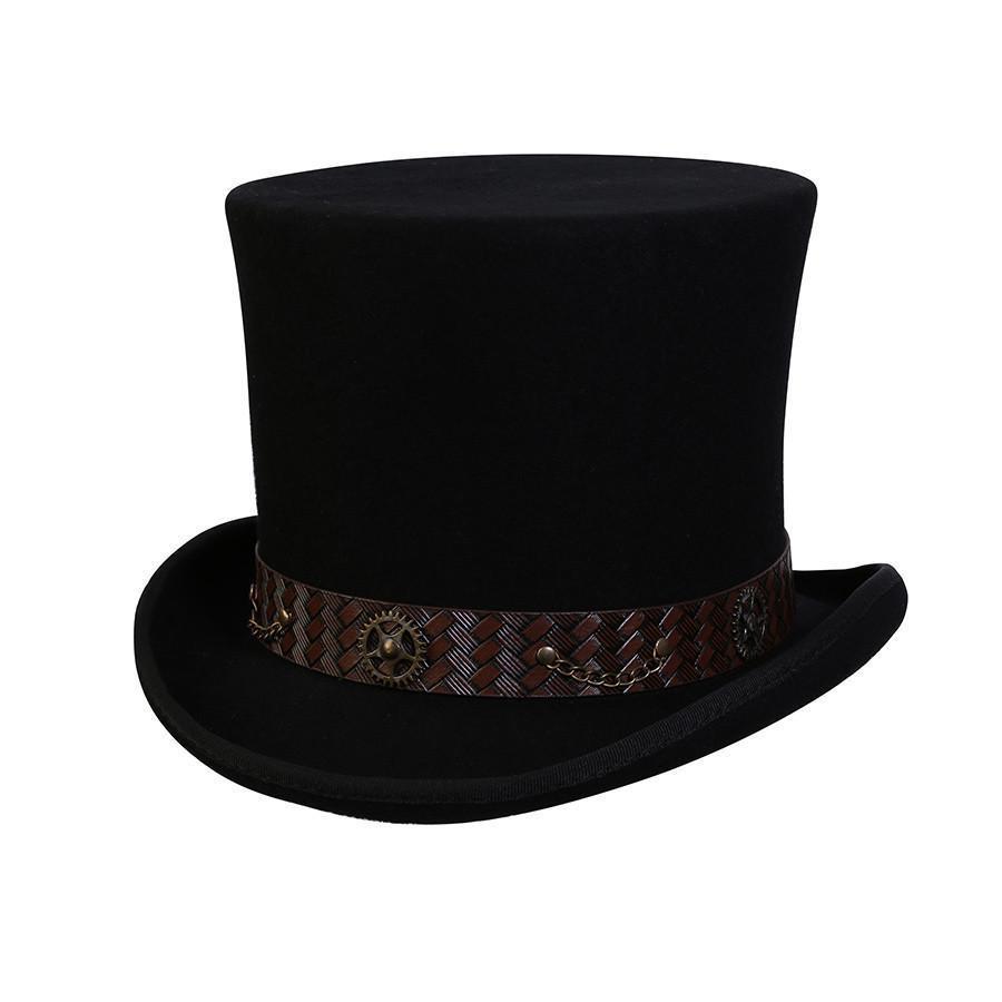 Mad Hatter Steampunk Top Hat Conner Hats