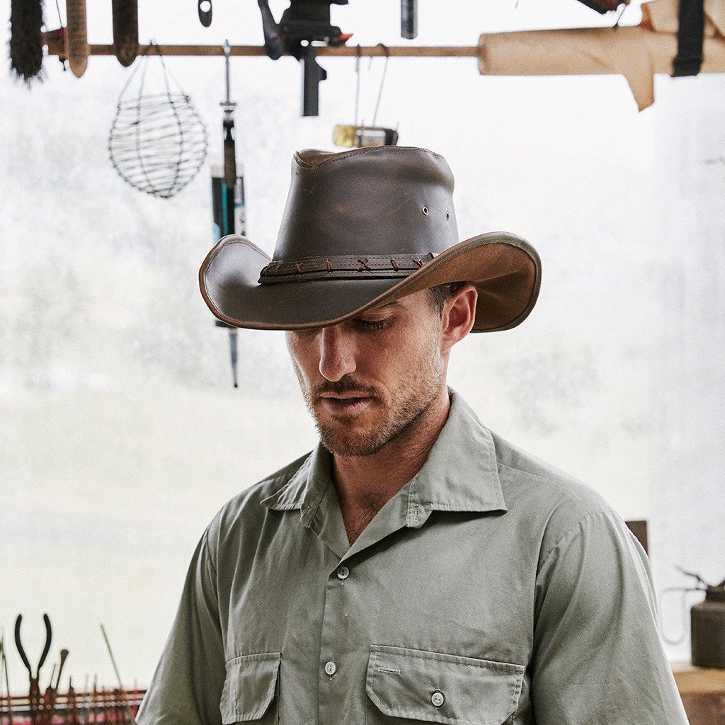 High Sierra Shapeable Leather Hat