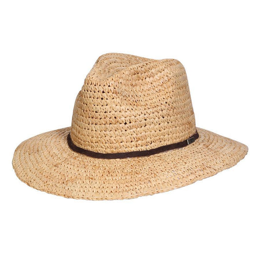 Conner Hats Women's Tuscany Wide Brim Summer Straw Hat, Natural, One Size