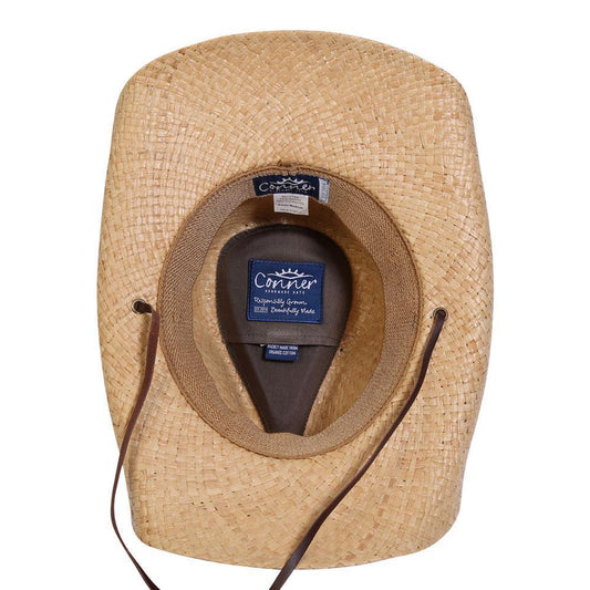 John Dear Western Raffia Hat | Conner Hats Caramel / Small/Medium