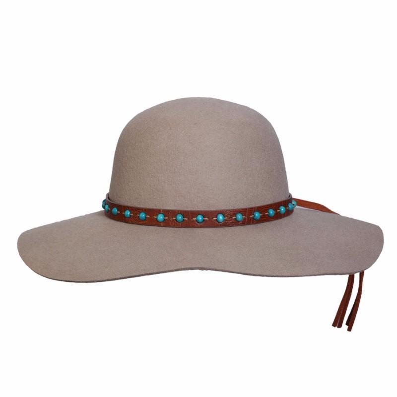 white floppy wool hat