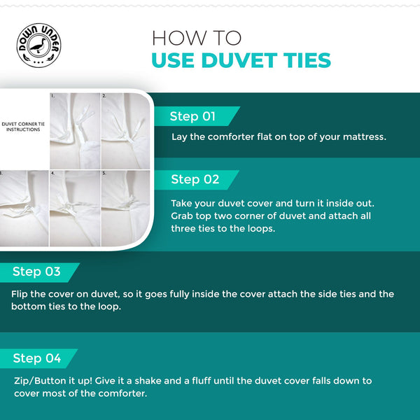 How to use Duvet Cover Ties
