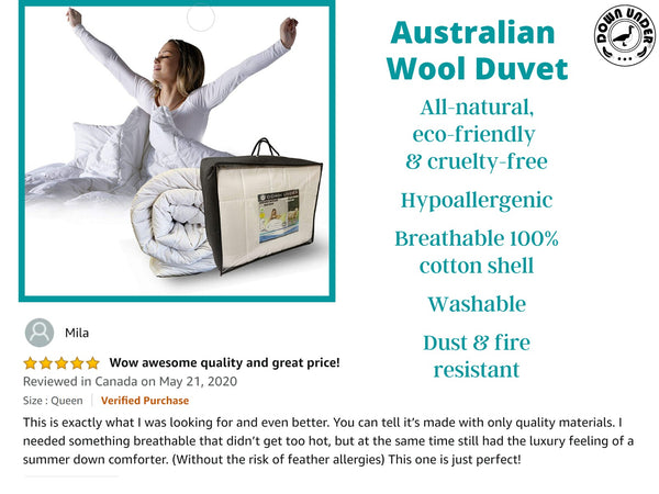 Wool Filled Duvet Down Under Australian Review