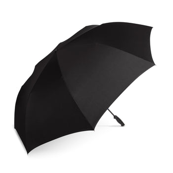 Lejorain Folding Reverse LED Umbrella - Upside Down Reflective Umbrella  Compact Inverted Travel Windproof Umbrella Auto Open Close for Rain 1.Black