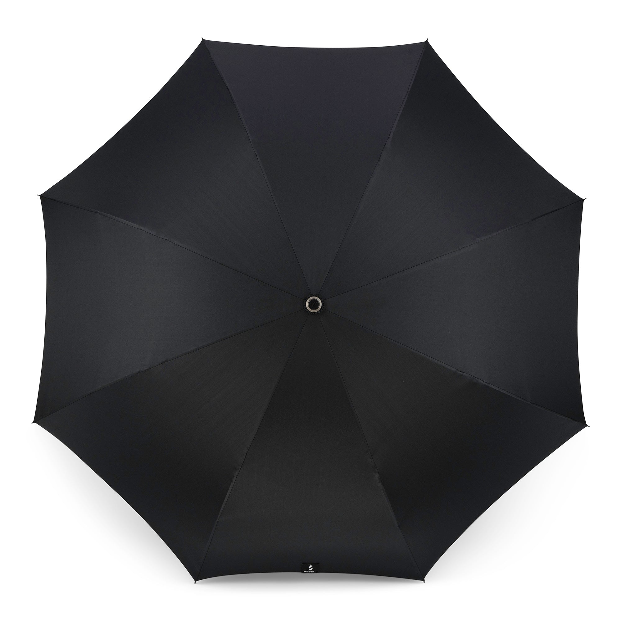 Reverse Closing Stick Umbrella in Black (top) and Hearth (bottom) - 3273