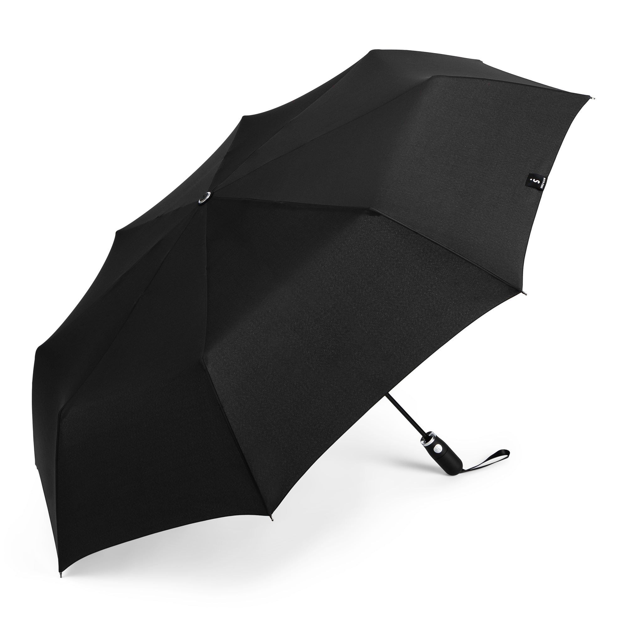 Auto Open Auto Close Jumbo Compact Umbrella in Black - 2469