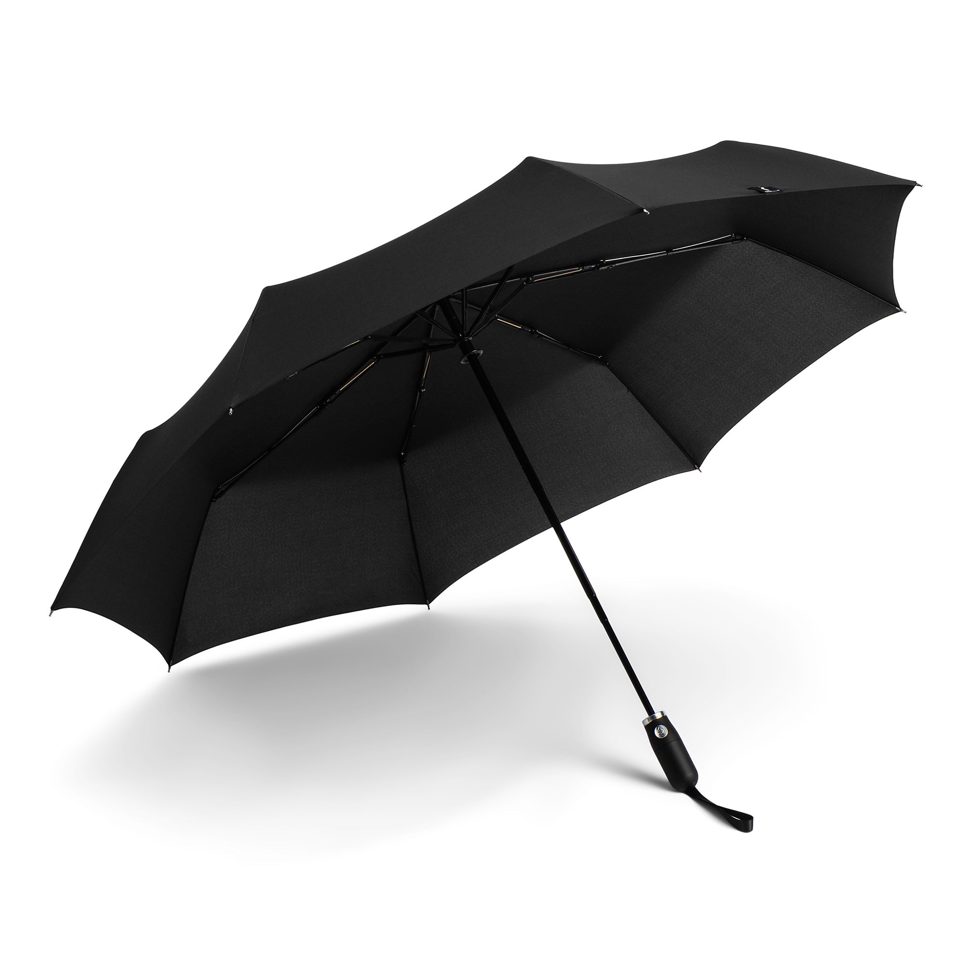 Auto Open Auto Close Jumbo Compact Umbrella in Black - 2469