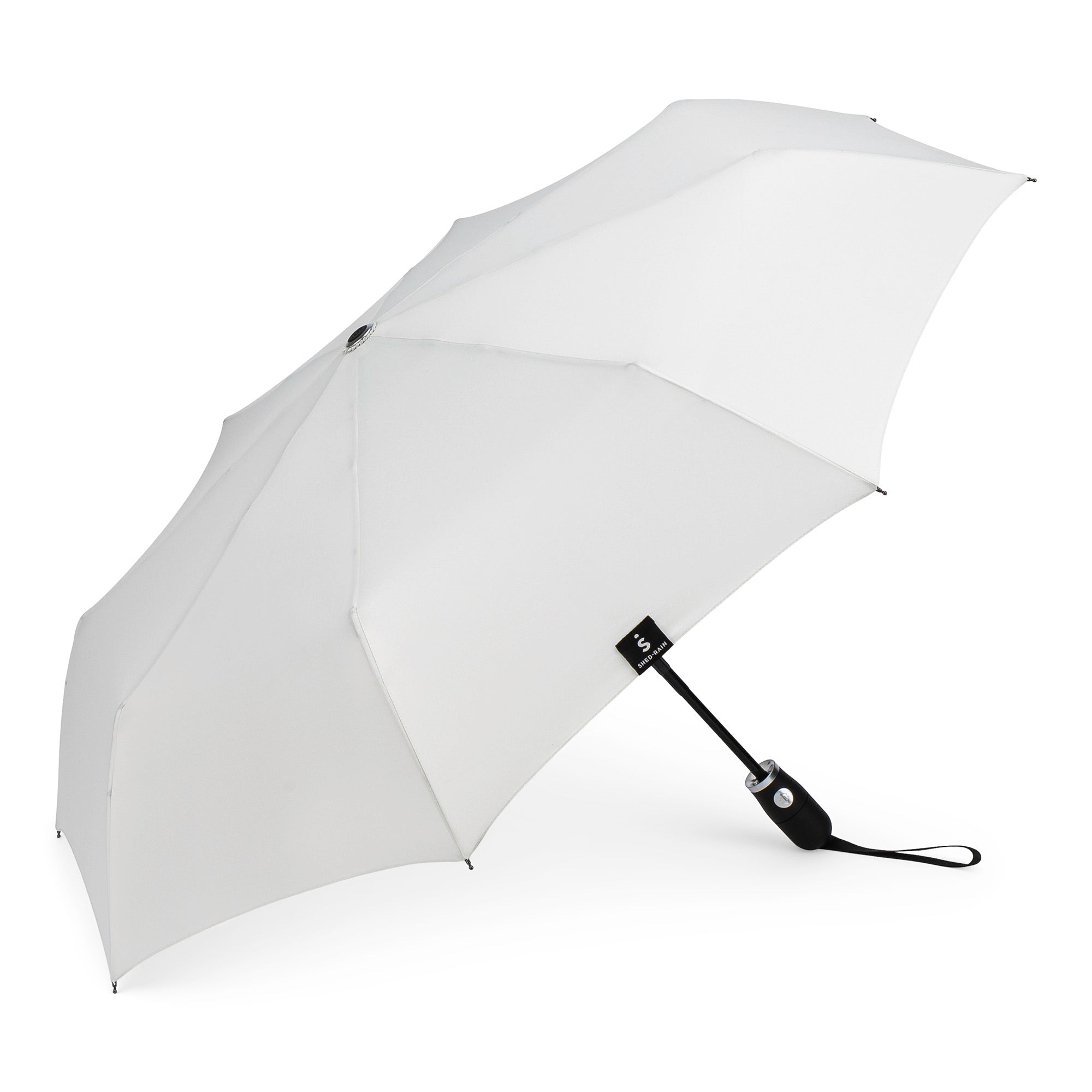 Auto Open Auto Close Compact Umbrella in STONE color (white-grey) - 2467 