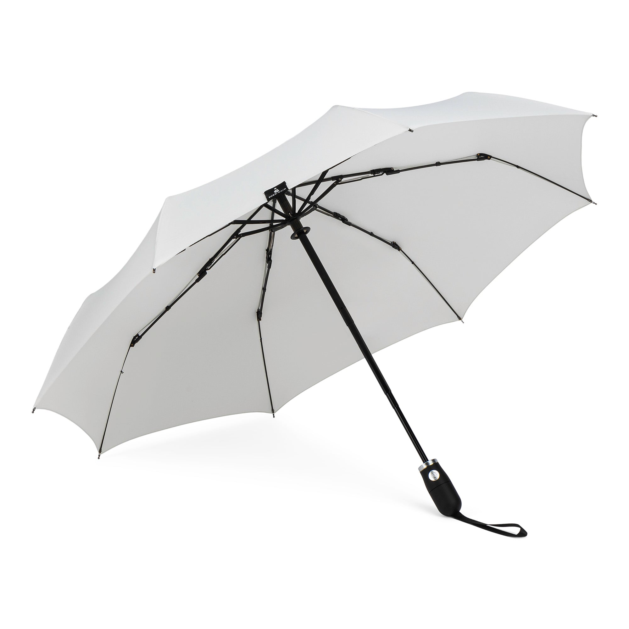 Auto Open Auto Close Compact Umbrella in STONE color (white-grey) - 2467 