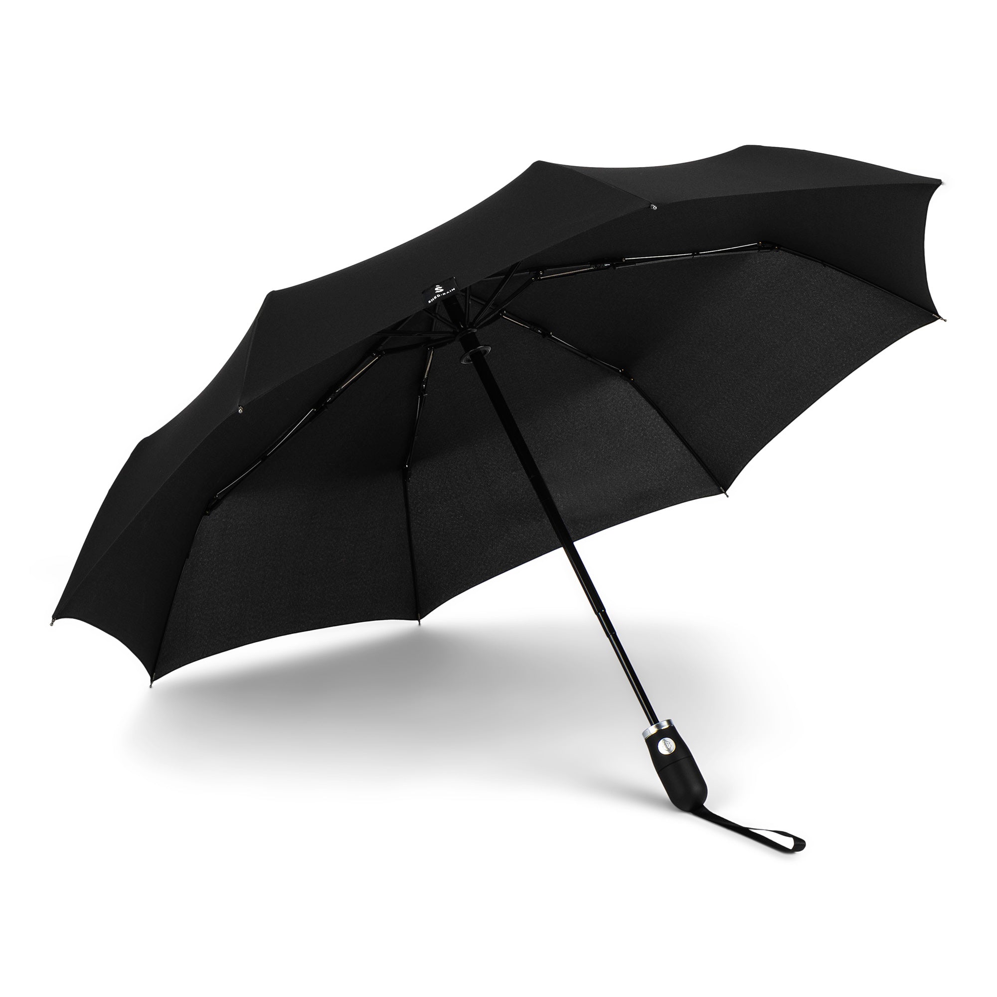 Auto Open Auto Close Compact Umbrella in Black - 2467 