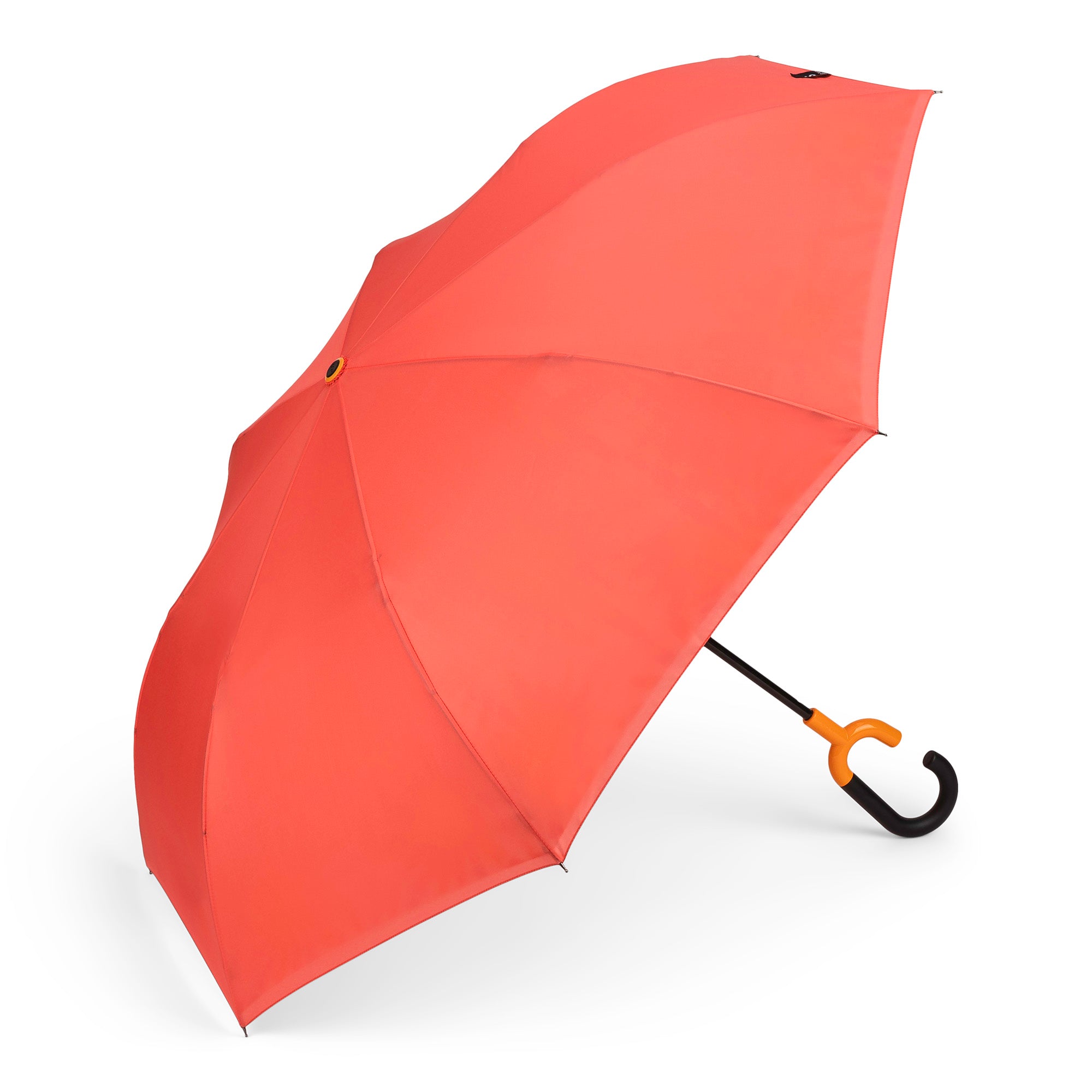 Reverse Closing Stick Umbrella in Coral (top) and Sunny (bottom) - 3274