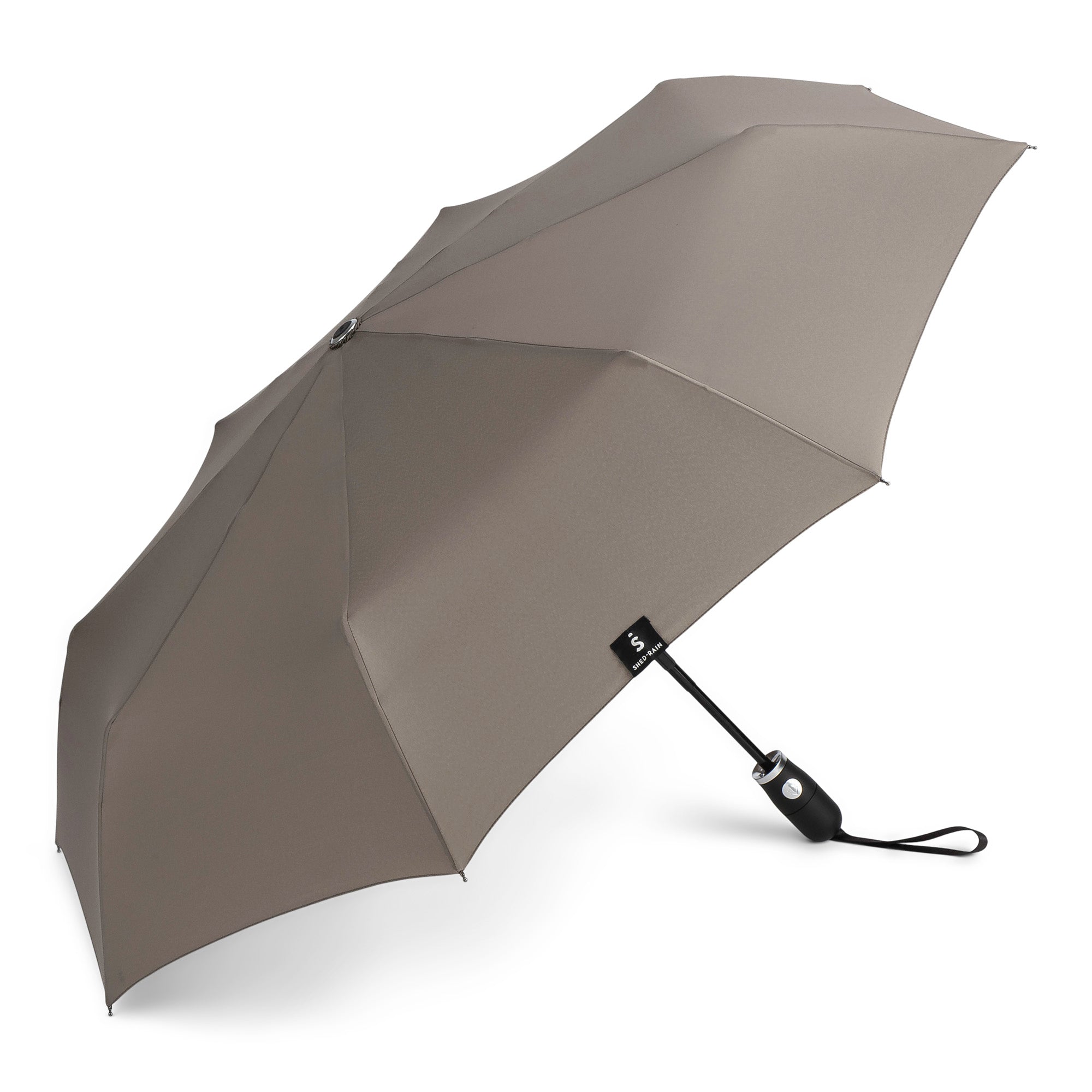 Auto Open Auto Close Compact Umbrella in HEARTH (grey-tan) - 2467 