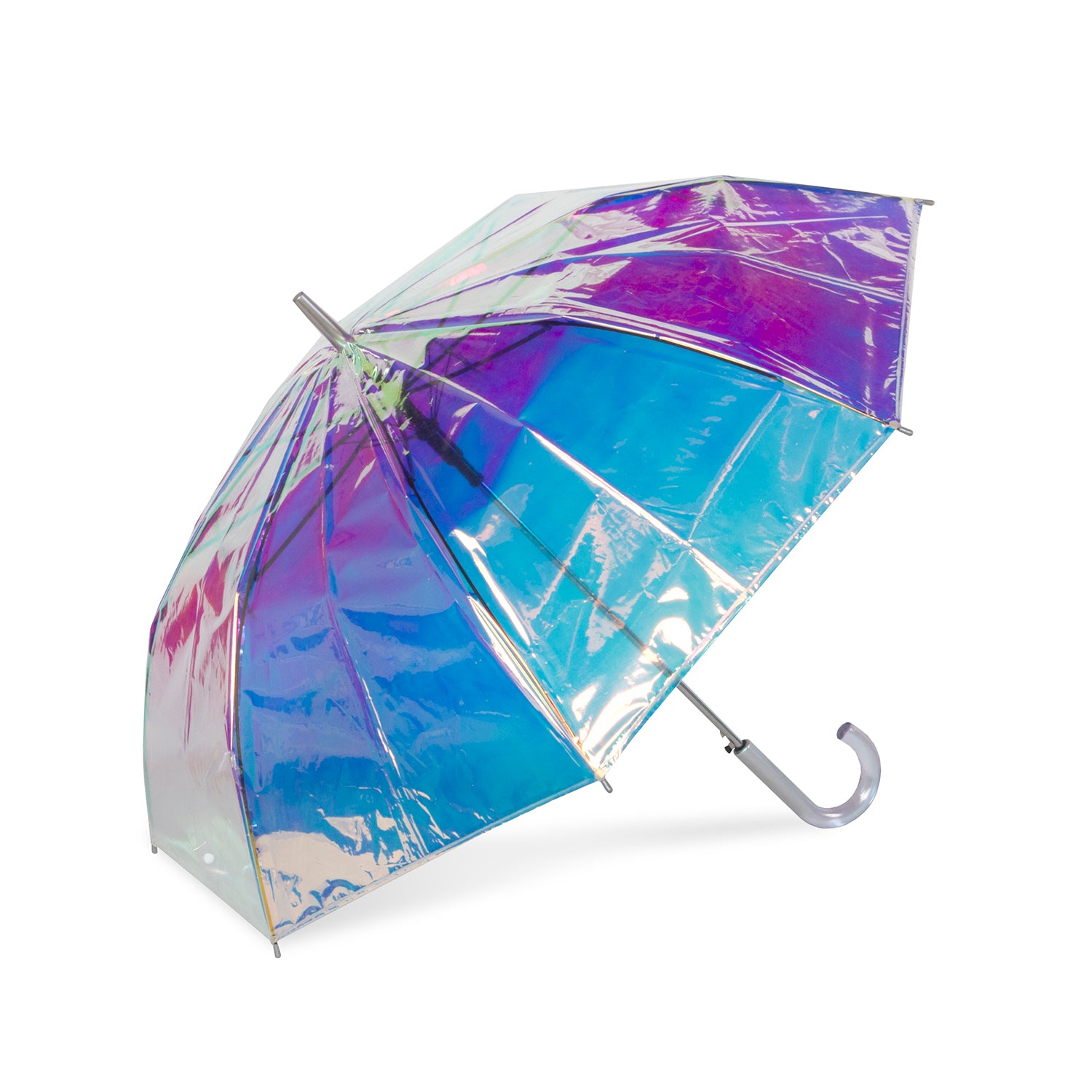 Iridescent Auto Open 50 Arc Stick Umbrella – SHED RAIN