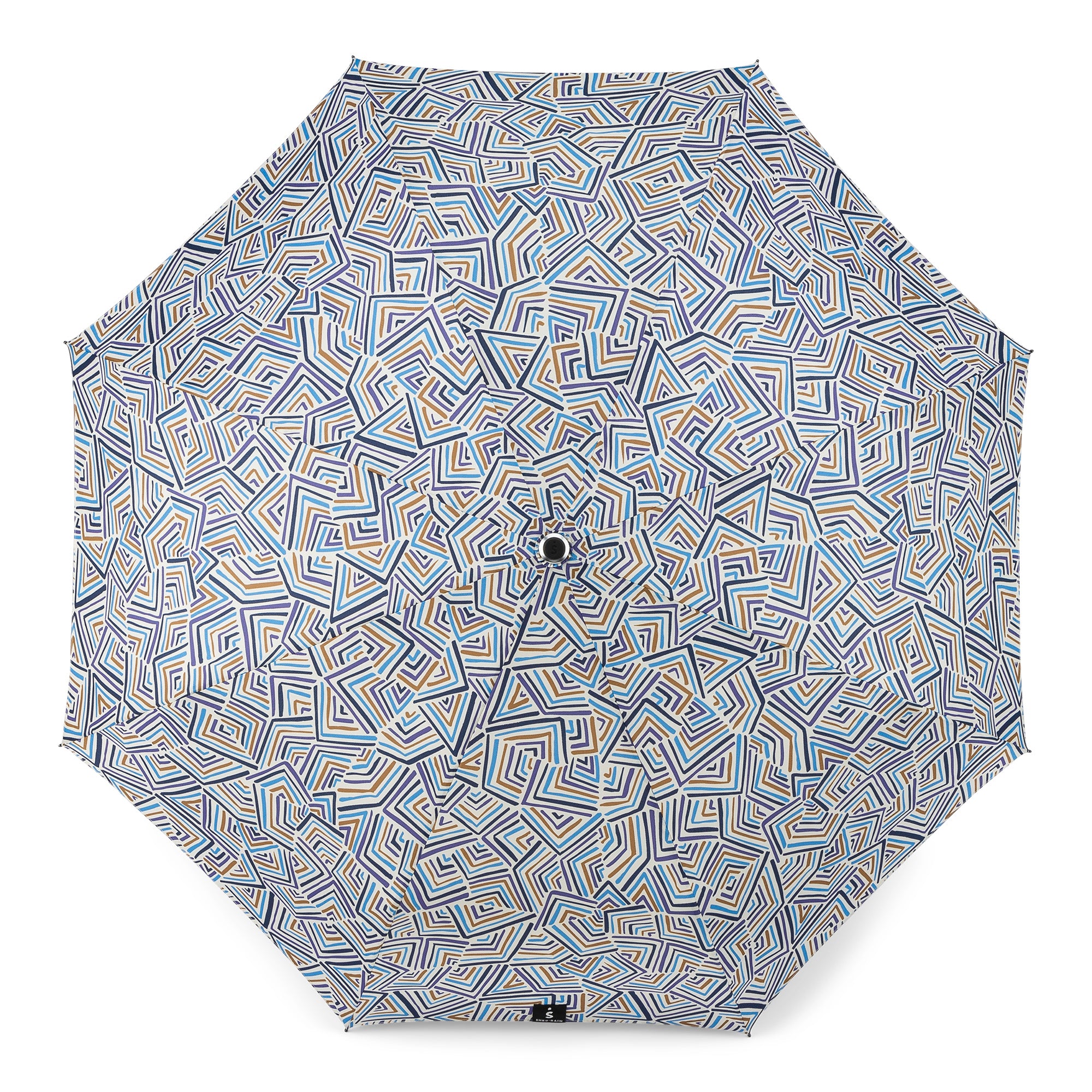 Auto Open Auto Close Compact Umbrella in colorful line art pattern - 2472 