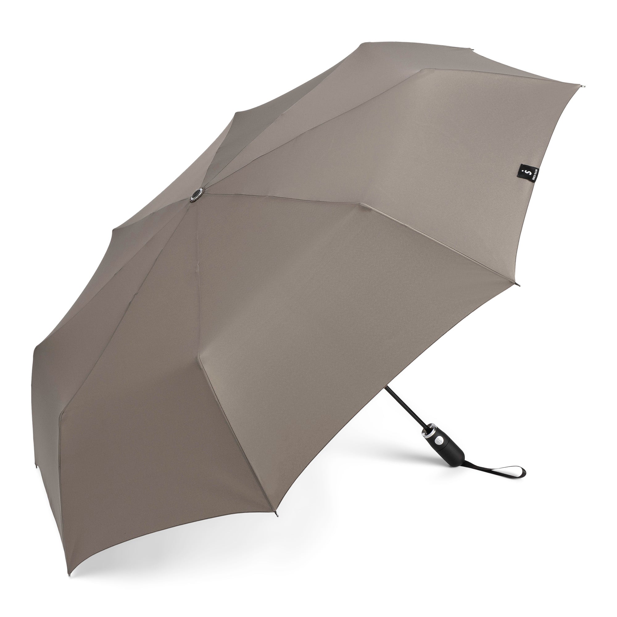 Auto Open Auto Close Jumbo Compact Umbrella in Hearth (grey-tan) - 2469
