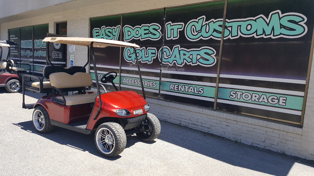 2015 EZGO TXT Electric Golf Cart - New Inferno Red Body - SOLD | Easy ...