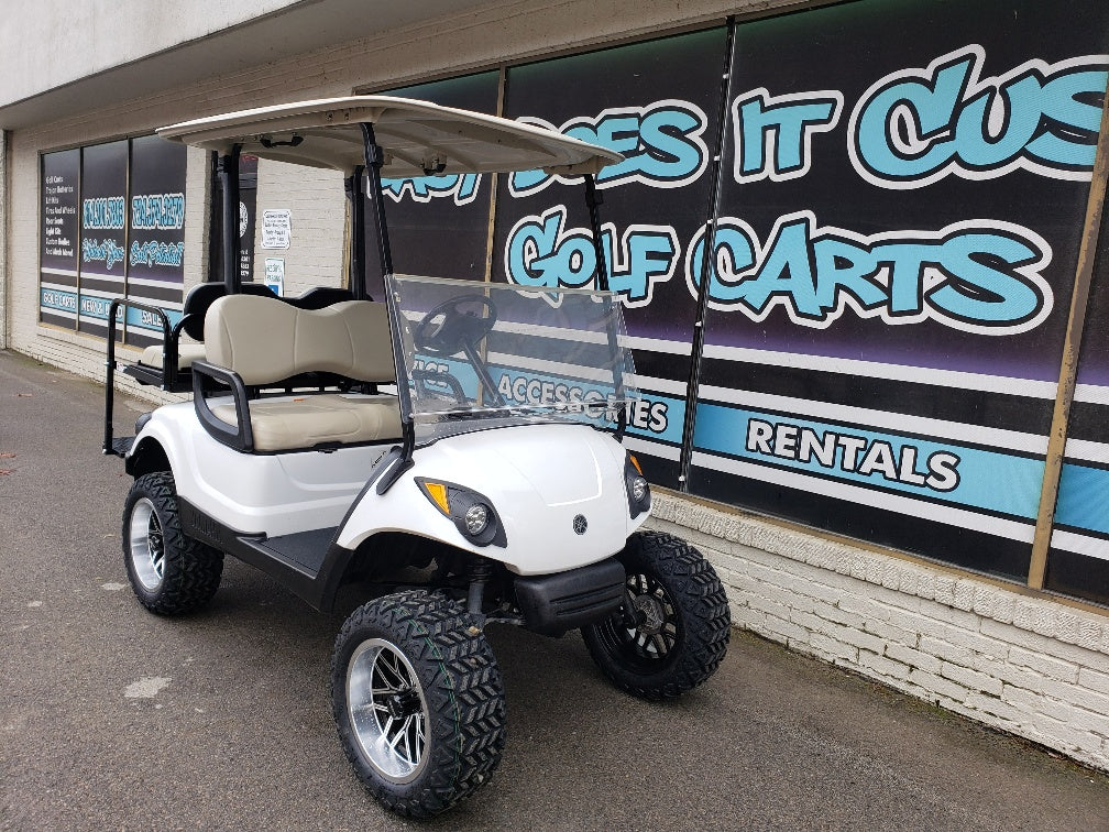 2014 Yamaha Drive G29 - White Lifted Gas Golf Cart *SOLD* – Easy Does It  Customs LLC