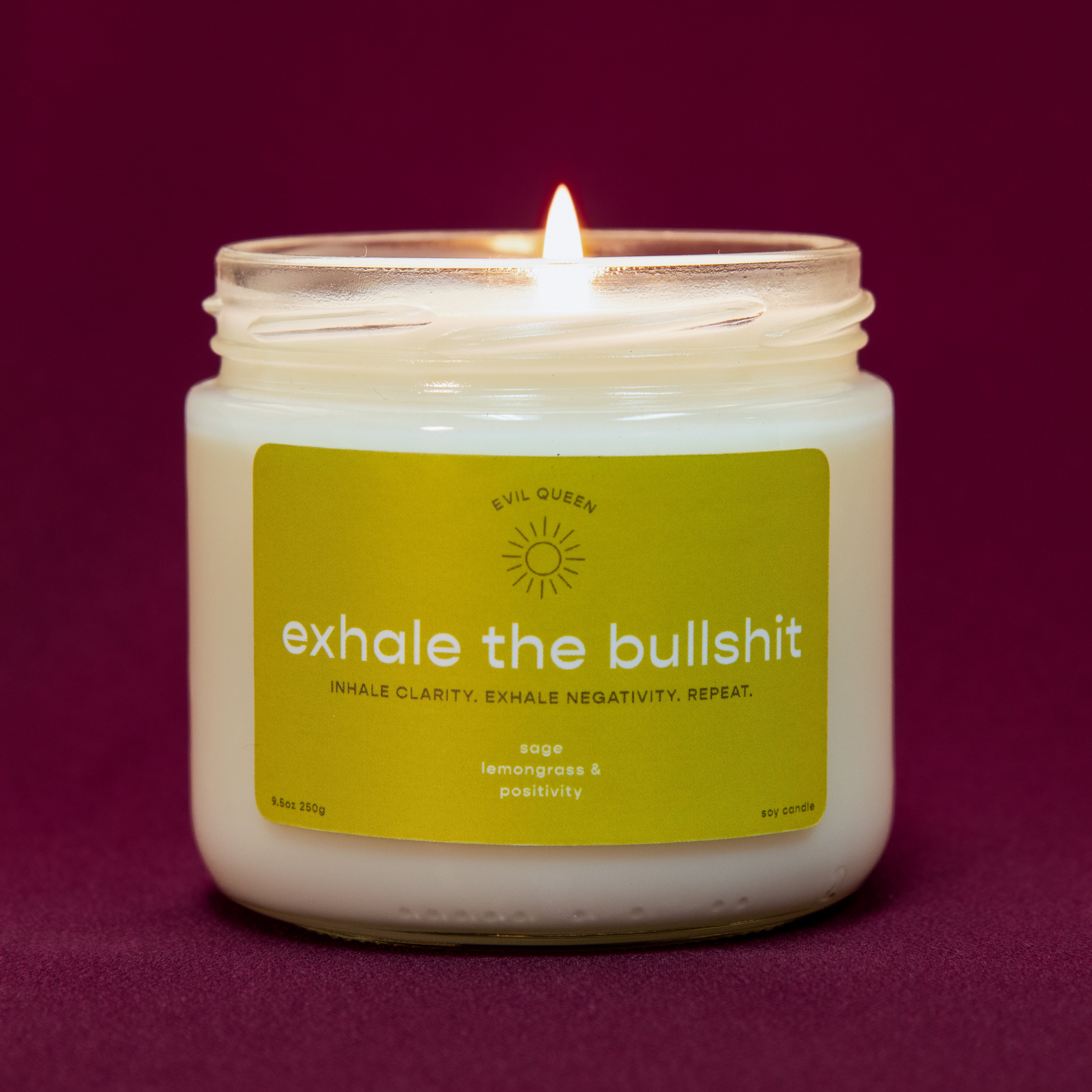 Spiritual Moms Know How To Inhale The Good Shit & Exhale The Bullshit Candle  - Urijah's Treasures
