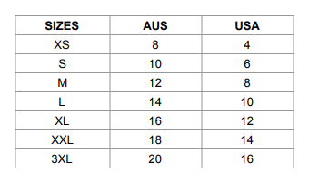 International Sizing Guide