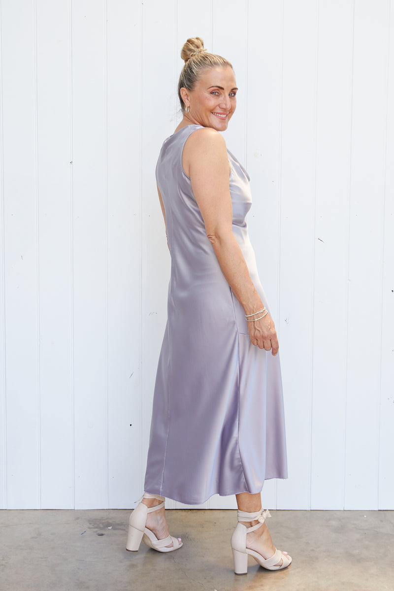 Rhea Dress Perle Grey