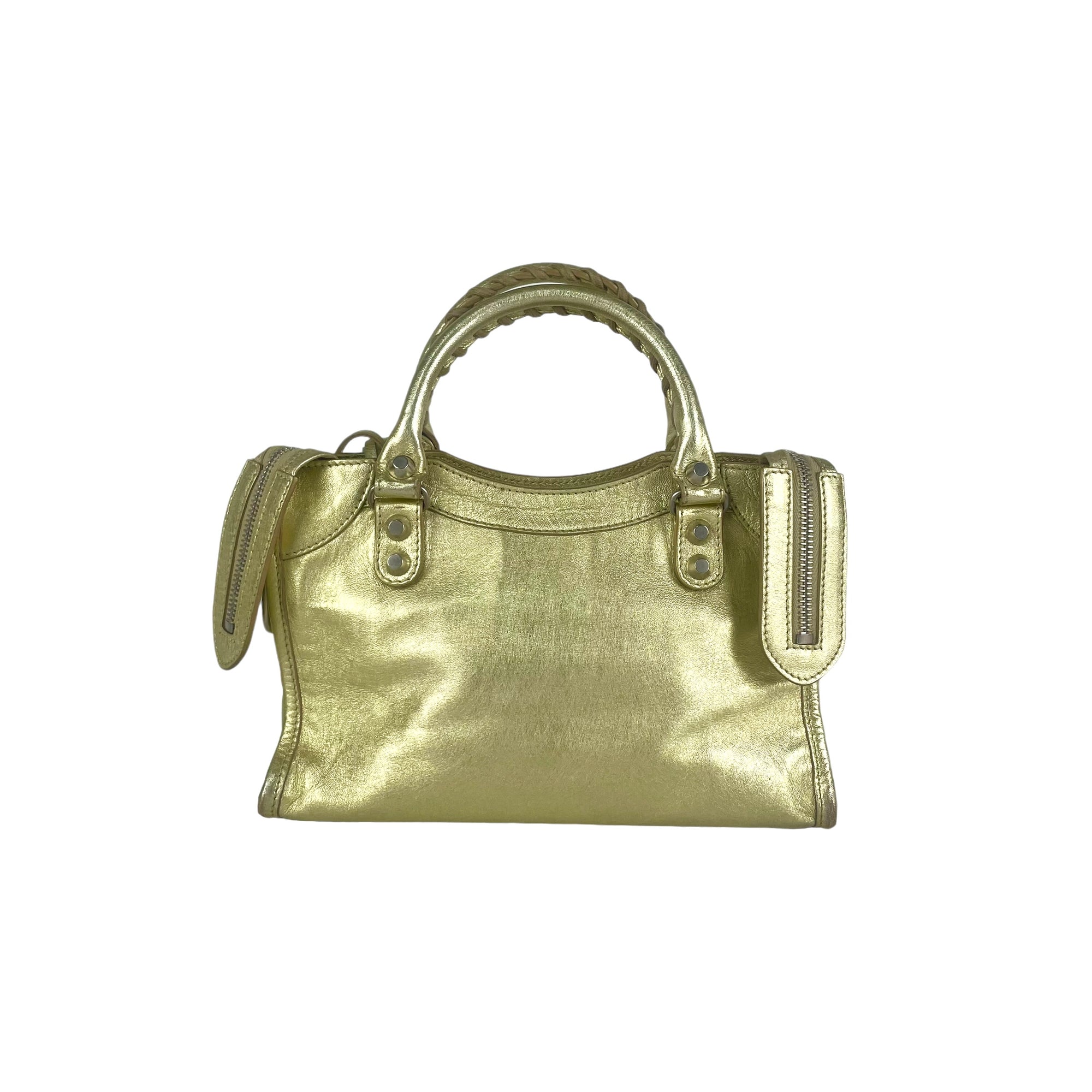 Balenciaga Classic City Bag Calfskin Grey Gold Hardware  Coco Approved  Studio