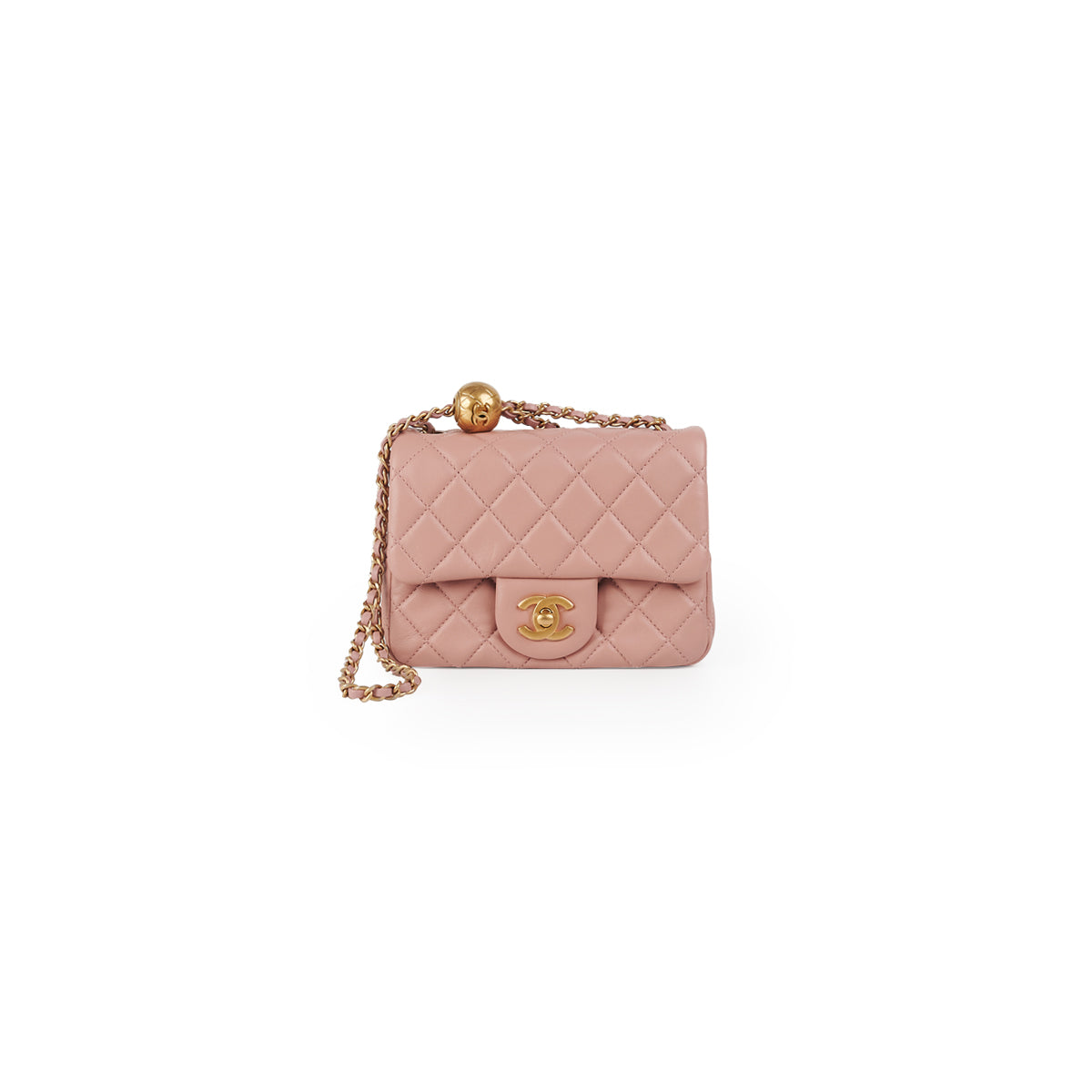 Chanel Pearl Crush Mini Rectangle in Fuchsia Pink Lambskin AGHW  Brands  Lover
