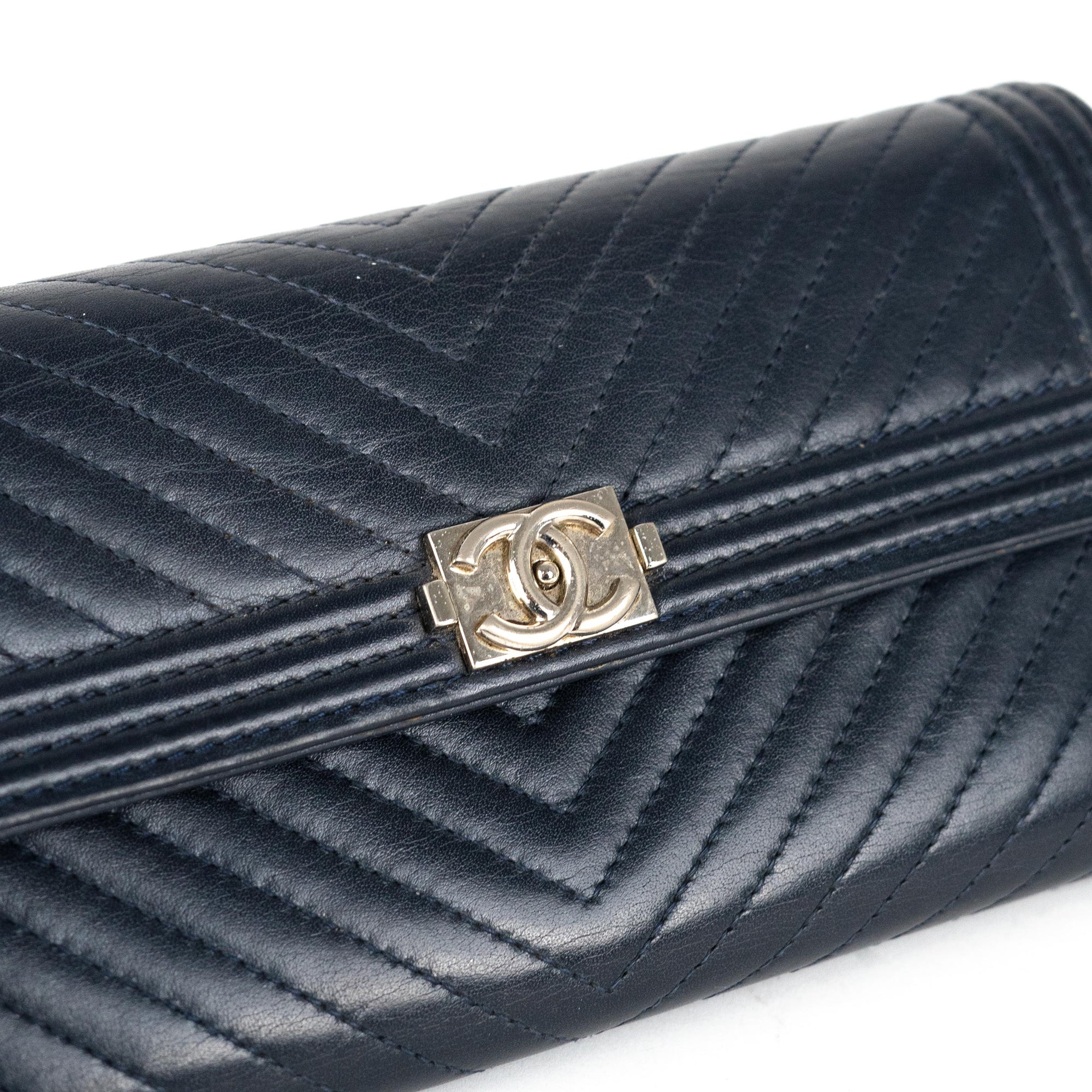Chanel Caviar Leather Boy Long Zipped Wallet SHFTJjYqt  LuxeDH