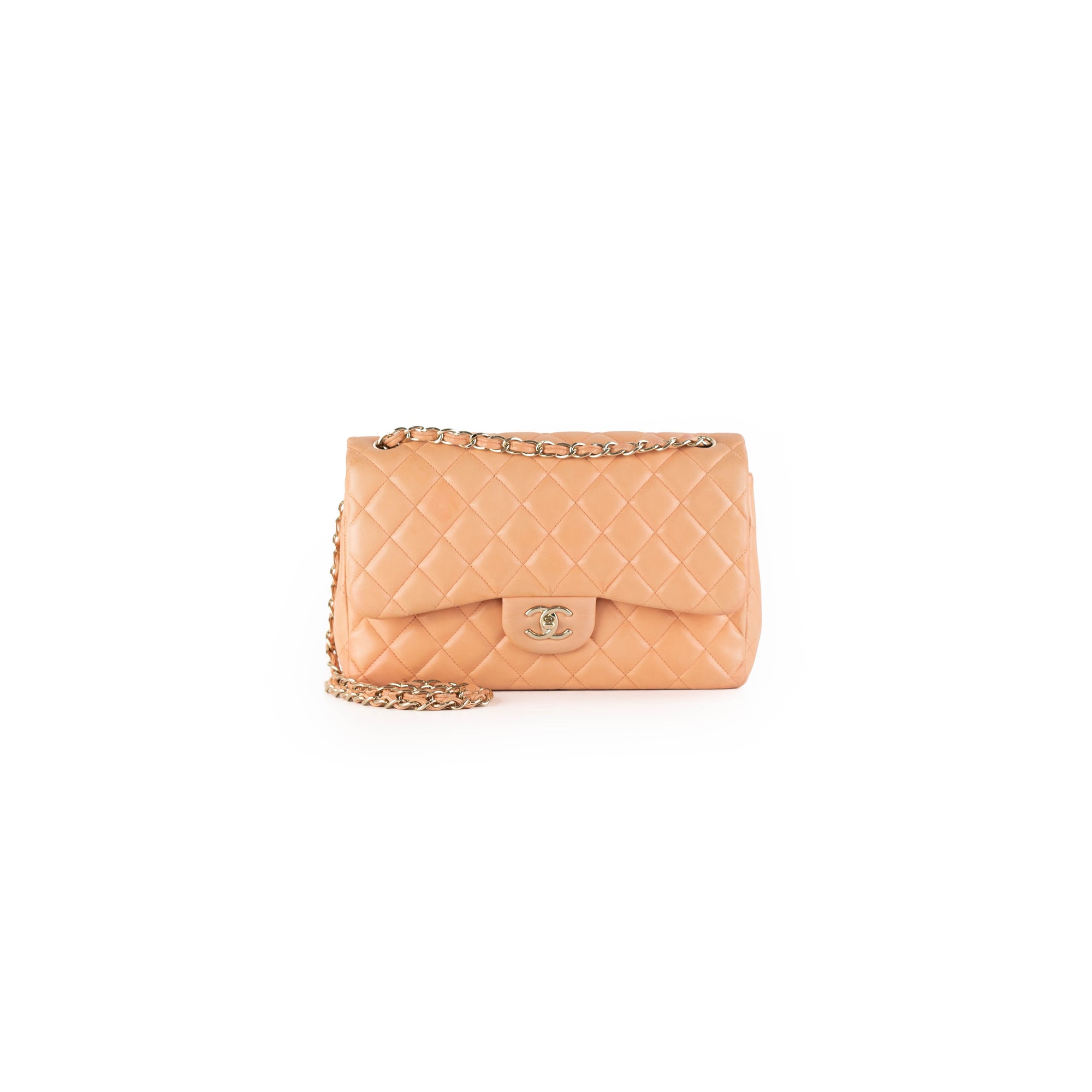 Chanel Classic 255 Medium Flap in Baby Pink Caviar with Gold Hardware   SOLD