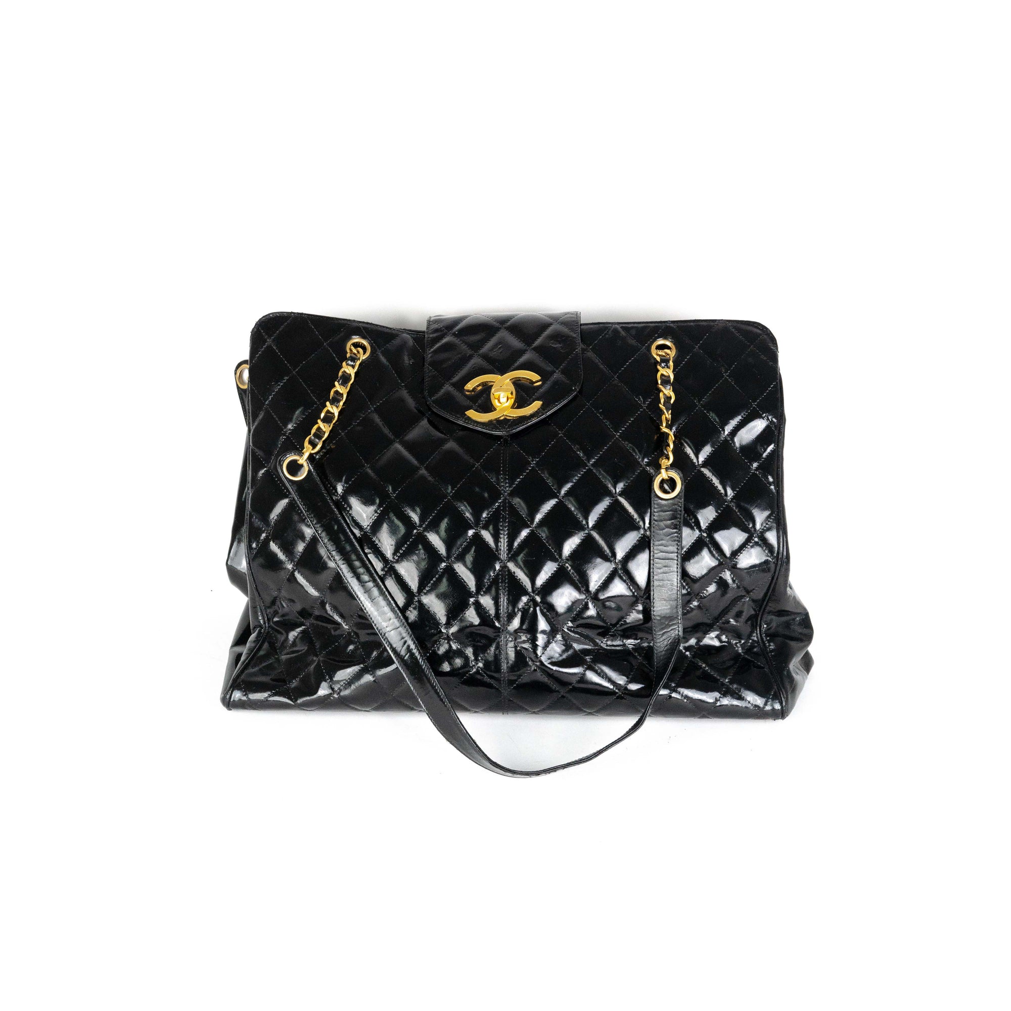 Chanel Supermodel Patent Tote Black - THE PURSE AFFAIR