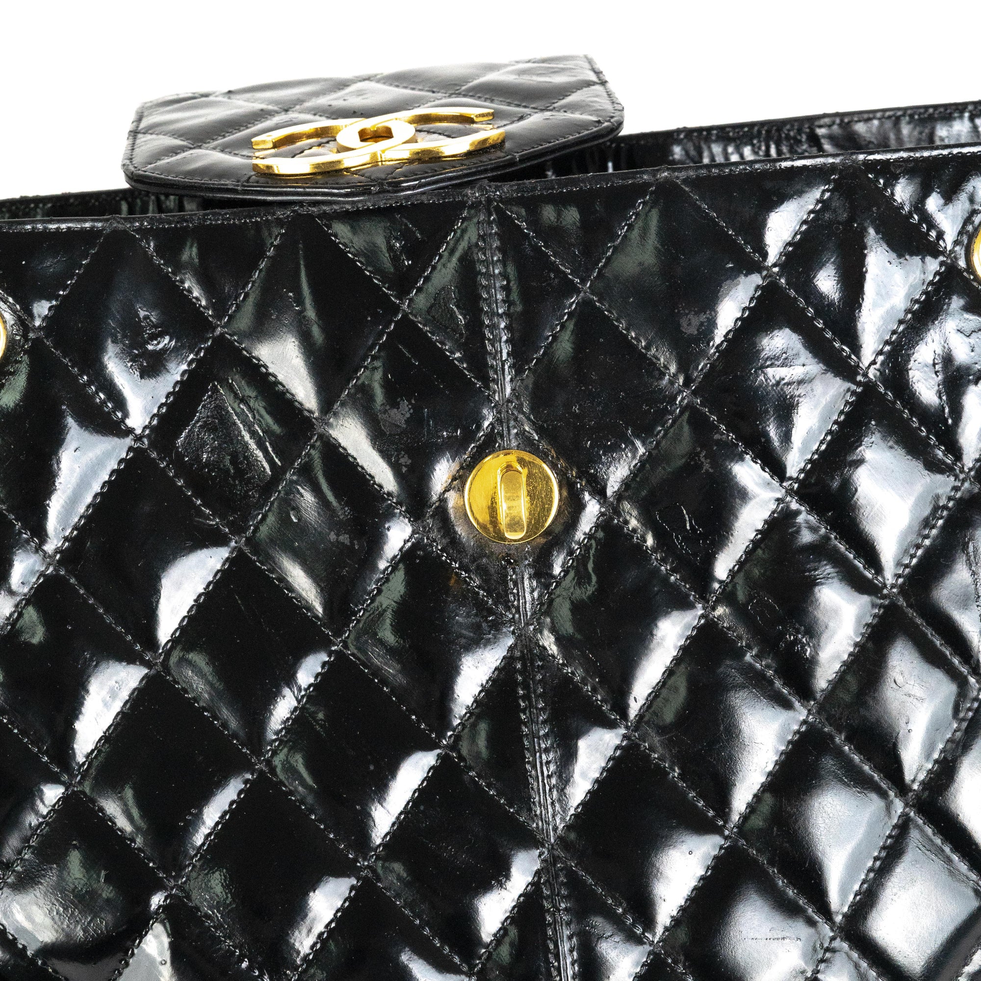 Chanel Supermodel Patent Tote Black - THE PURSE AFFAIR