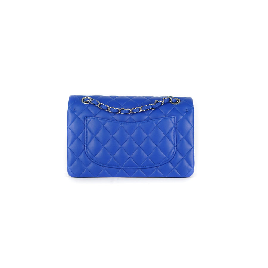 Chanel Blue Quilted Medium Classic Double Flap Bag of Lambskin Leather with  Light Gold Tone Hardware  Handbags and Accessories Online  2019   Sothebys