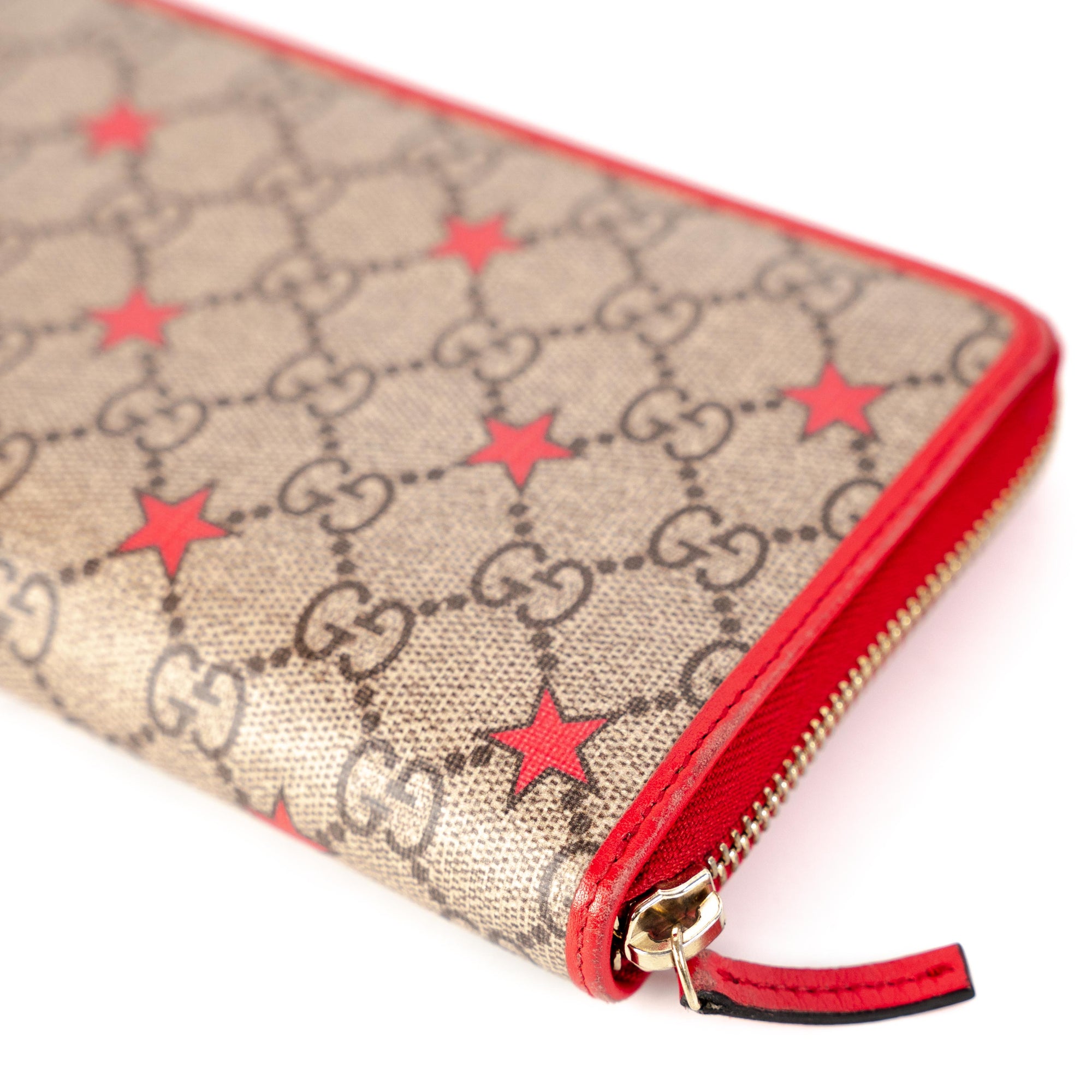 Gucci Supreme Star Zip around Wallet with Key Pouch Monogram - THE PURSE  AFFAIR