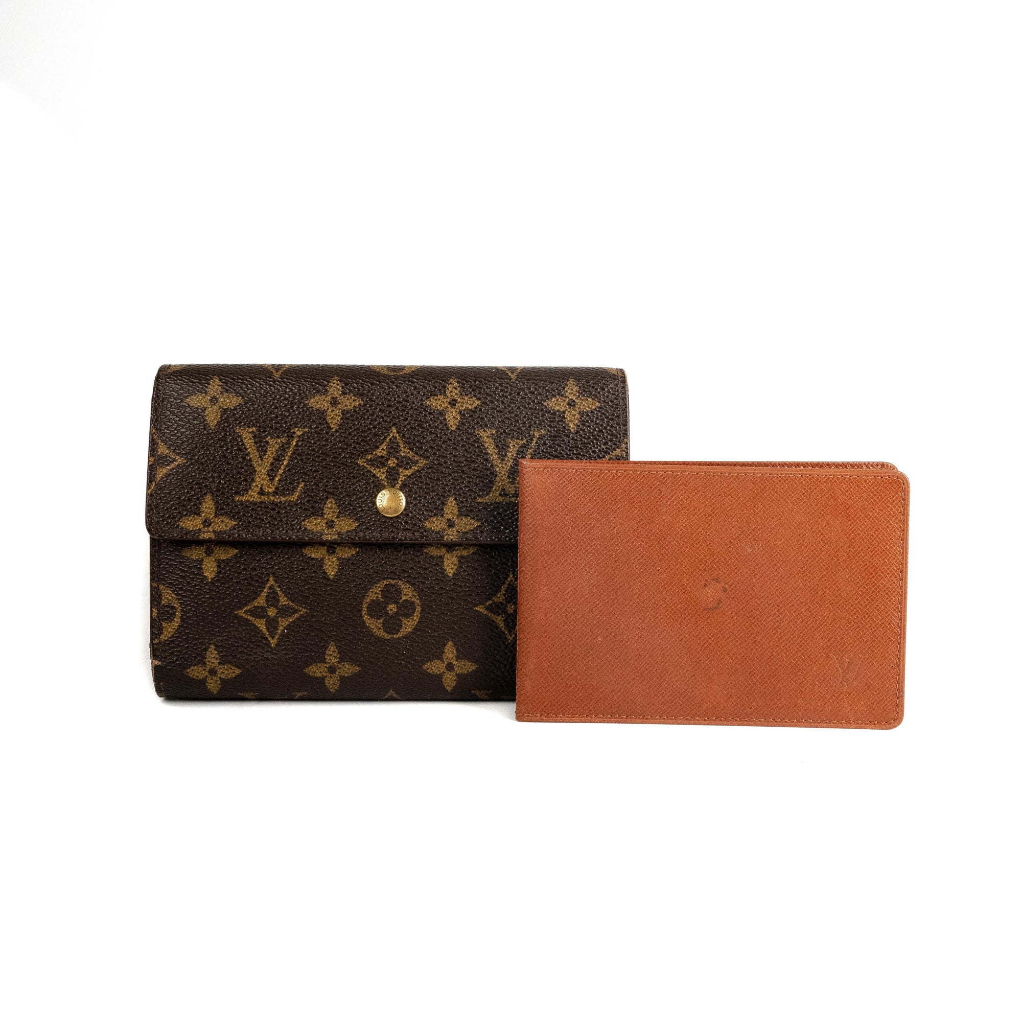 Clémence Wallet  Luxury Monogram Reverse Canvas Brown  LOUIS VUITTON