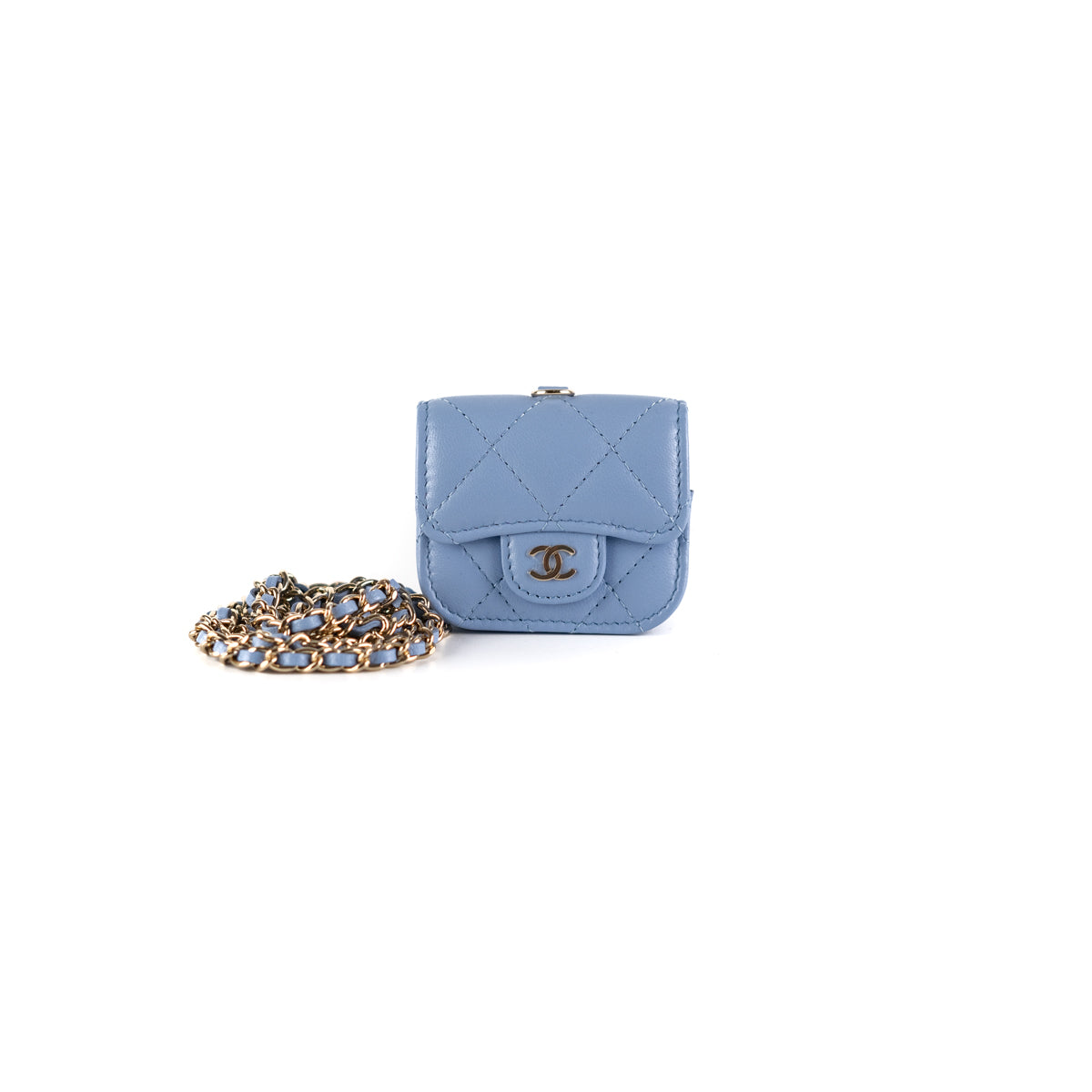 Chanel AirPods Case Blue - THE PURSE AFFAIR