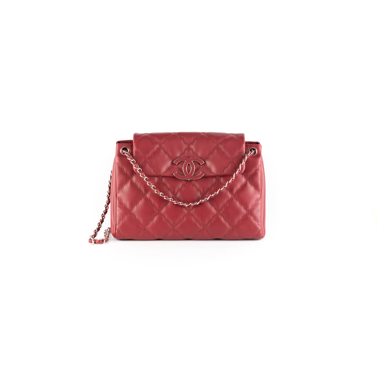 Chanel Maroon Quilted Caviar Leather Medium Boy Flap Bag Chanel  TLC