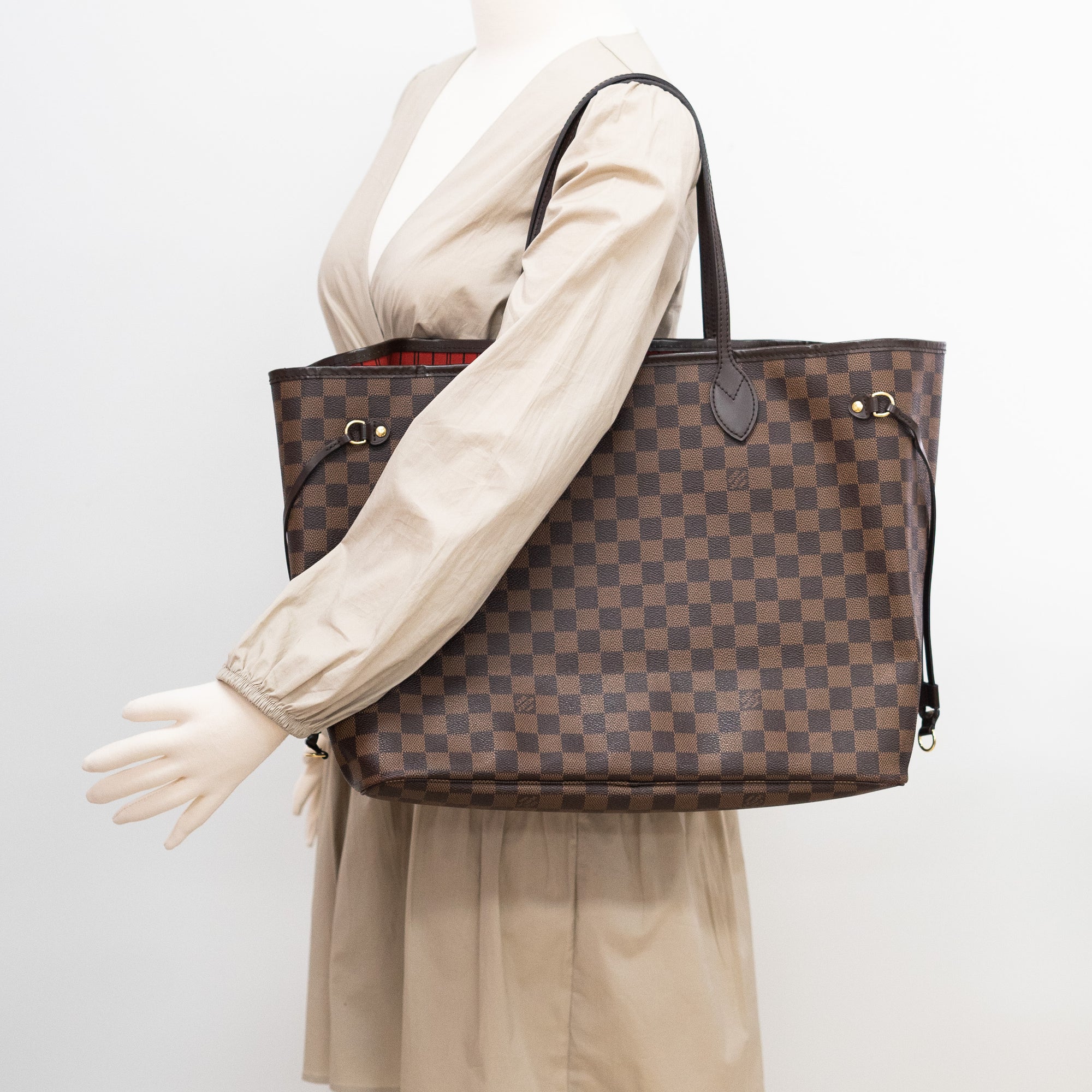 Louis Vuitton Neverfull MM Damier Ebene - THE PURSE AFFAIR